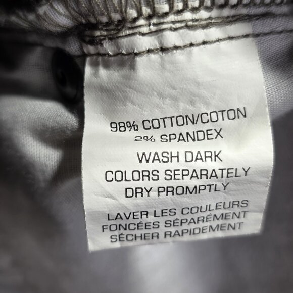 Van Heusen Flex Waistband Dress Pants Mens 34x34 Olive Straight Fit Non-Iron - Picture 9 of 13